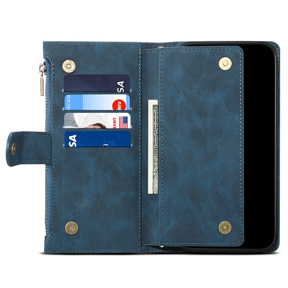 ESEBLE Star Series Leather Wallet Case for Samsung Galaxy A54 5G Zipper Pocket Phone Stand Cover with Hand Strap ESEBLE Star Series Leather Wallet Case for Samsung Galaxy A54 5G Zipper Pocket Phone Stand Cover with Hand Strap